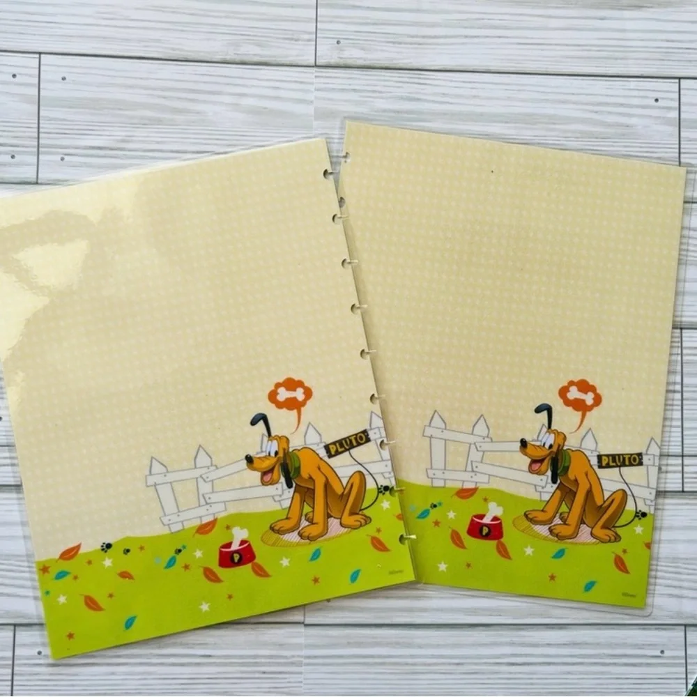 Disney Yellow and Green Dog Planner cover mini size